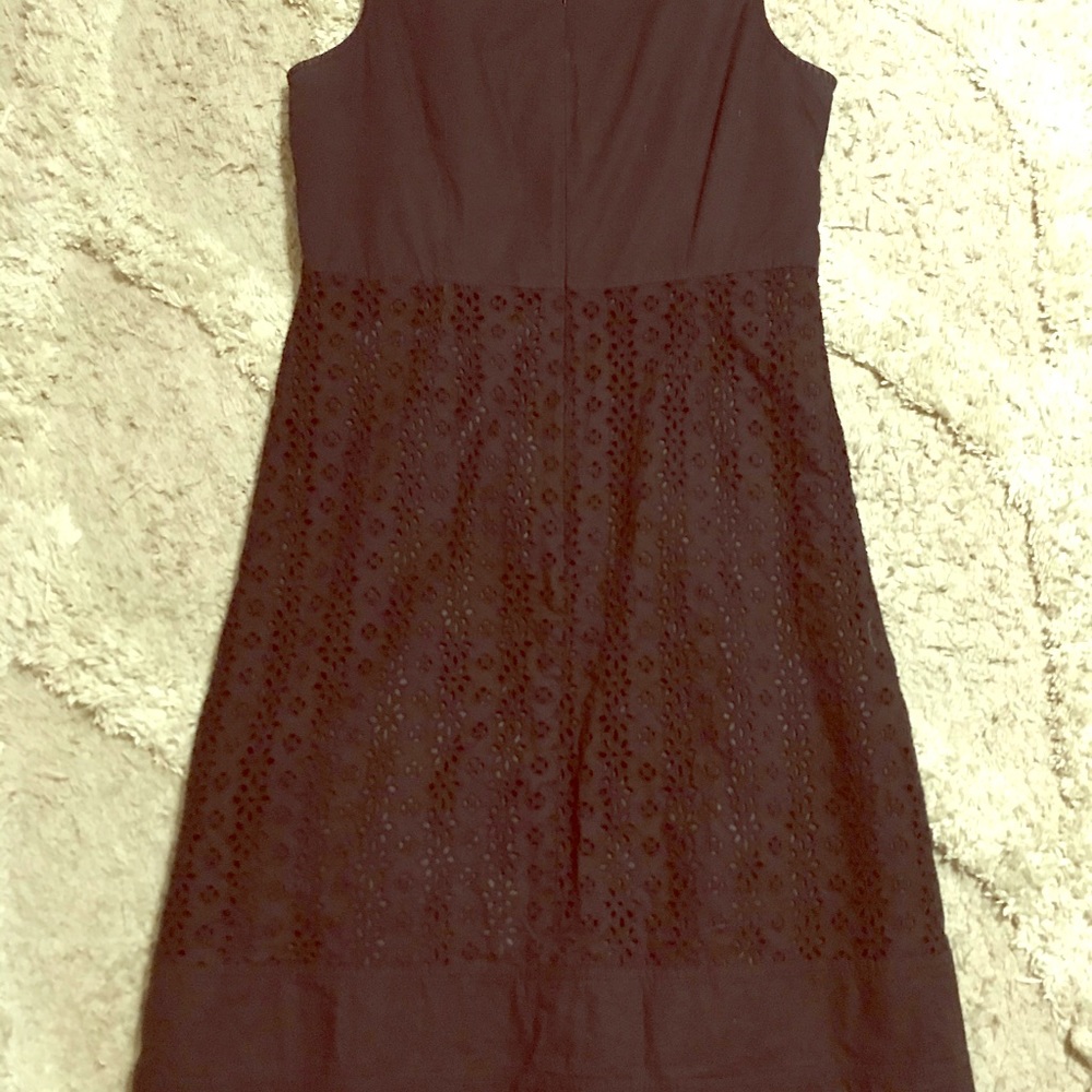 Black eyelet dress